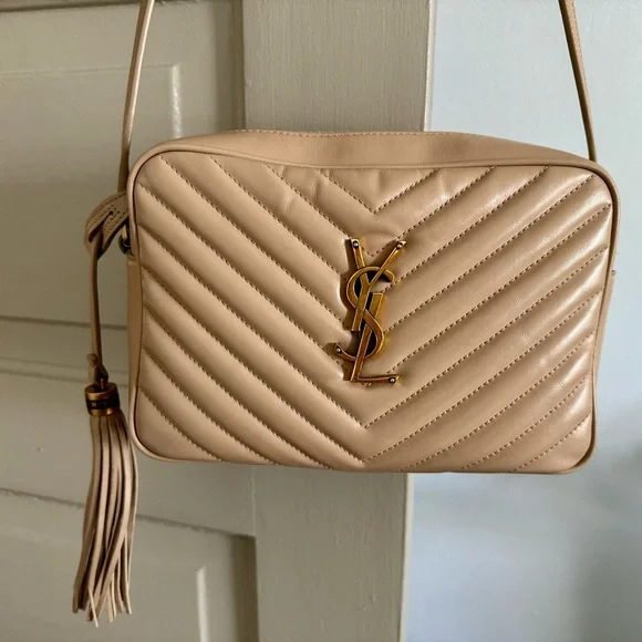 Yves Saint Laurent Tan Quilted Lou Camera Bag - Picture 2 of 7